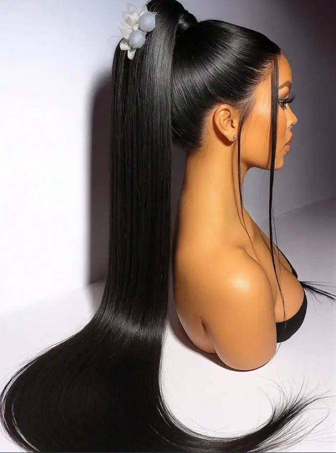Bone Straight Human Hair Wig – 13x4 13x6 5x5 HD Lace, 250% Density, Glueless