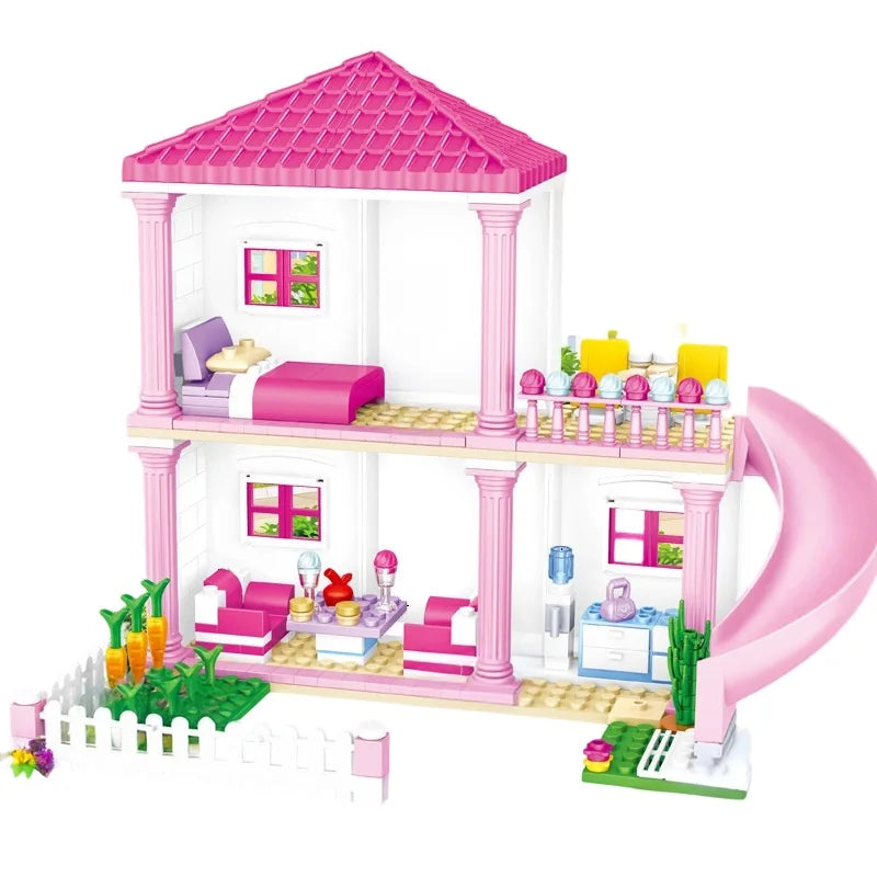 Frozen Princess Ice Castle Building Blocks Set – Girls Toy Gift