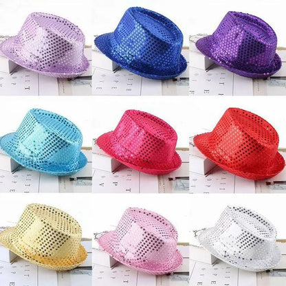 Sequin Jazz Fedora Hat – Party, Dance & Cosplay