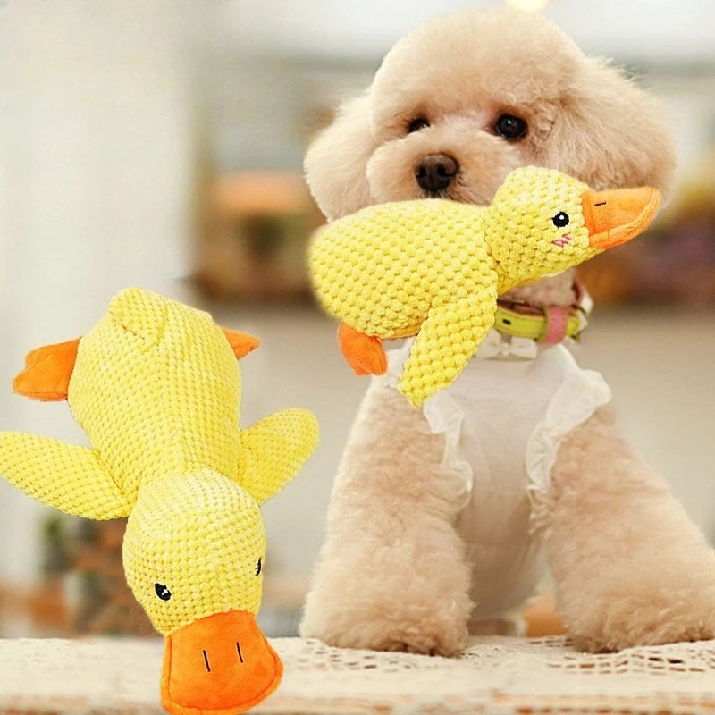Plush Squeaky Dog Toy – Bite-Resistant Animal Chew Toy for Dogs