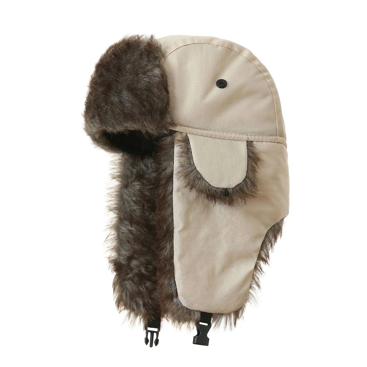 Men's Winter Trapper Hat with Faux Fur Earflaps