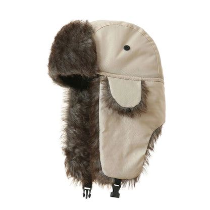 Men's Winter Trapper Hat with Faux Fur Earflaps