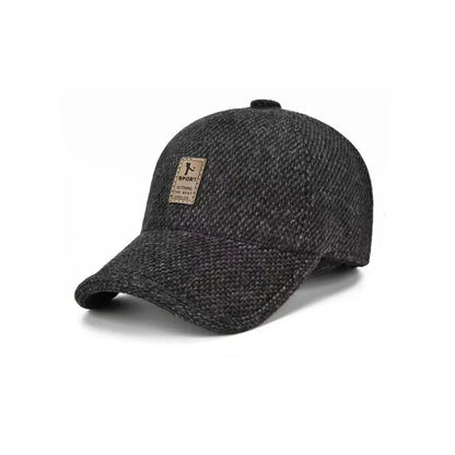 Men's Winter Baseball Cap with Ear Flaps – Warm Windproof Hat