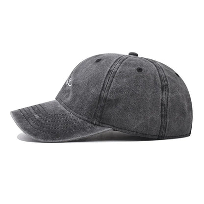 Wave Embroidered Baseball Cap – Washed Cotton Dad Hat