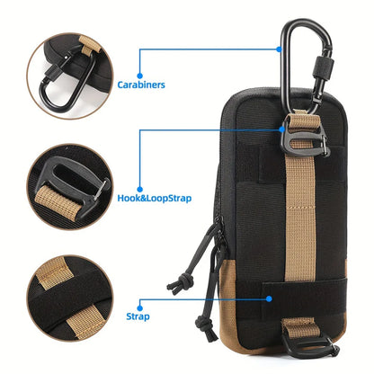 Tactical Waist Bag – Outdoor Hiking Phone Pouch with Carabiner