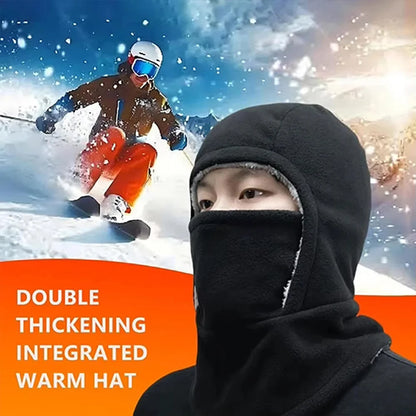 Fleece Balaclava Thermal Hood Hat – Windproof Winter Ski Mask for Men & Women