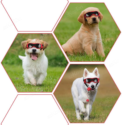 Dog Goggles UV Protection Sunglasses with Adjustable Strap