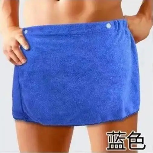 Men's Wearable Bath Towel Wrap – Absorbent Beach & Swim Skirt
