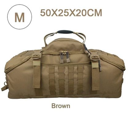 Tactical MOLLE Duffle Bag Backpack – 25L / 45L / 80L Outdoor Military Pack