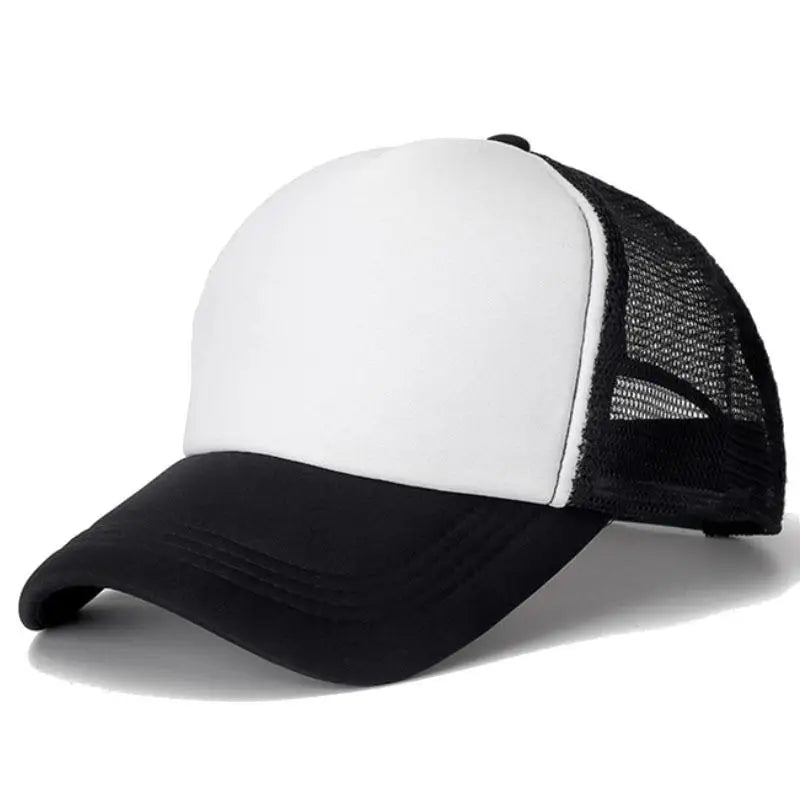 Mesh Trucker Baseball Cap – Adjustable Snapback Hat for Men & Women