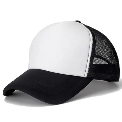 Mesh Trucker Baseball Cap – Adjustable Snapback Hat for Men & Women