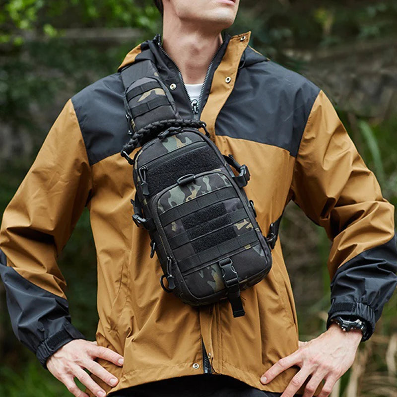 Tactical Chest Bag Men – Outdoor Sling Shoulder Pack for Hiking & Camping