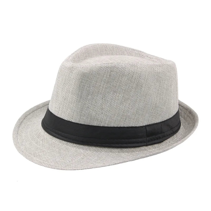 Fedora Sun Hat – Wide Brim Panama Jazz Cap for Men & Women