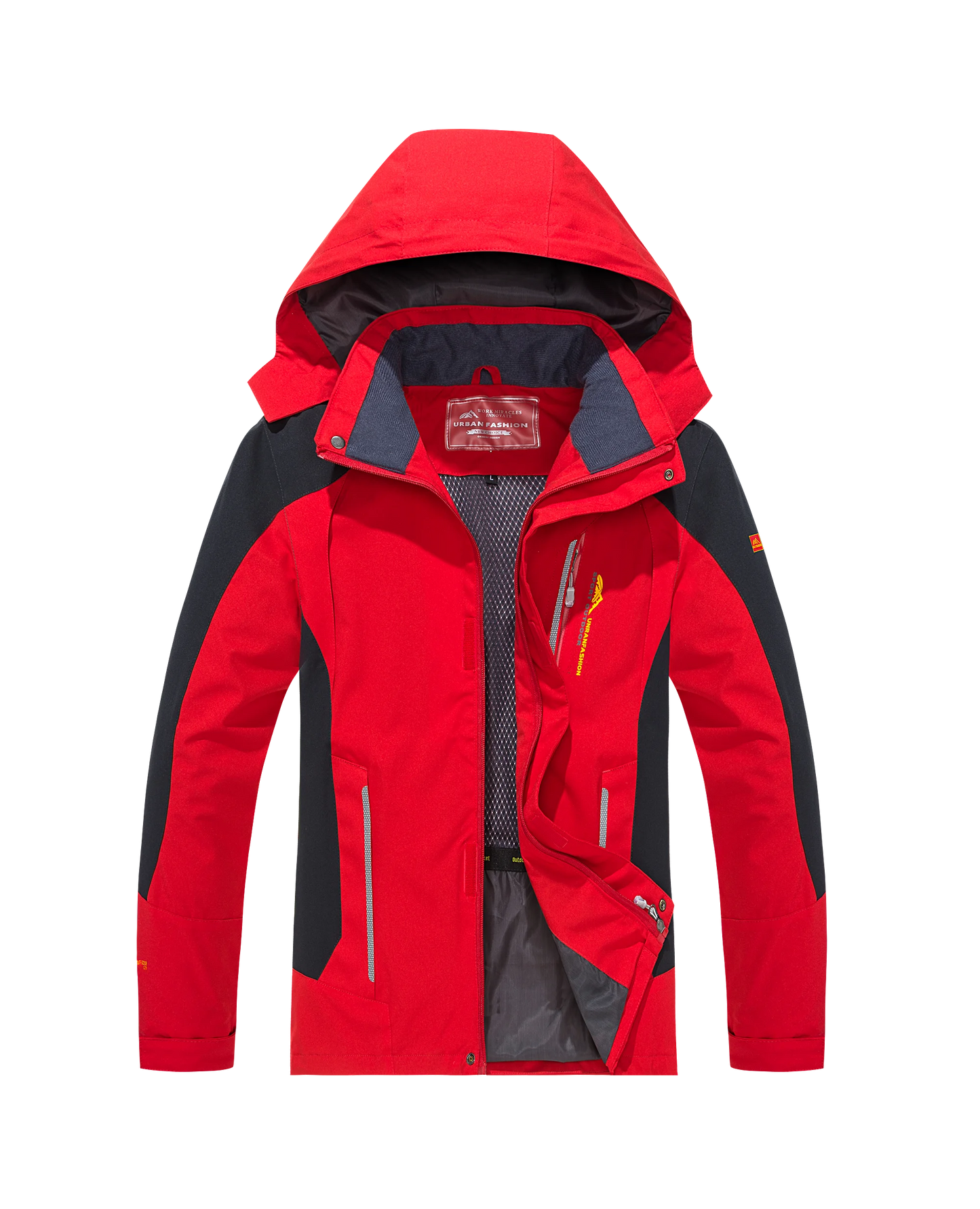 Men's Waterproof Hiking Jacket Plus Size Windproof Windbreaker