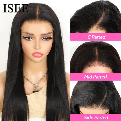 7x5 HD Lace Glueless Wig Straight Human Hair Pre-Cut Pre-Plucked 180% Density
