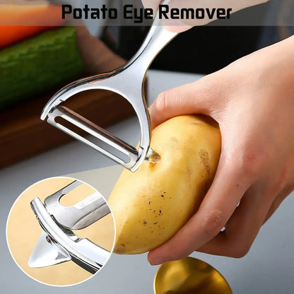 1pc Stainless Steel Vegetable Peeler Potato Multi-Function Carrot Grater Fruit Tools Kitchen