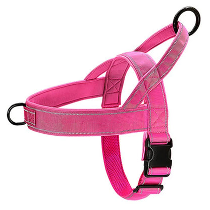 Tactical No-Pull Dog Harness – Adjustable Padded Nylon Vest