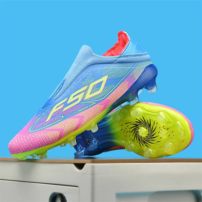 Men's High-Top FG Soccer Cleats – Non-Slip Firm Ground Football Boots