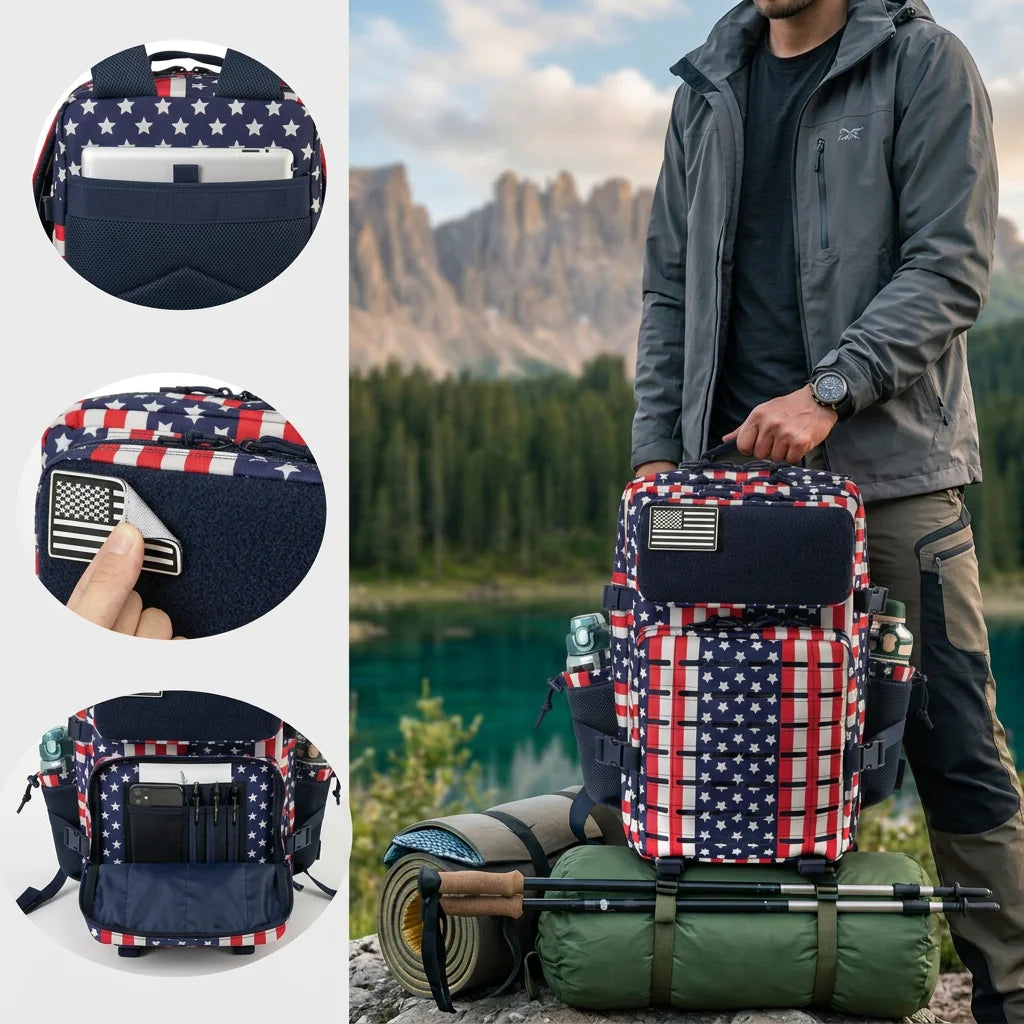 45L Tactical Backpack – MOLLE Hiking & Camping Bag for Men