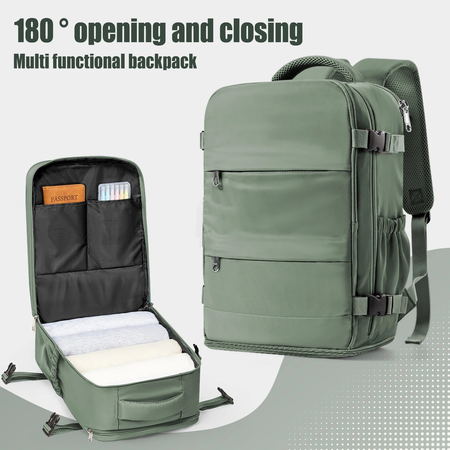 Cabin Backpack 40x30x20 – Travel Carry-On Bag for Men & Women