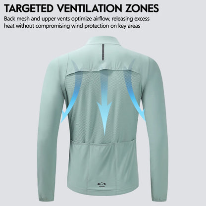 RION Men's Windbreaker Cycling Jacket – Packable, Windproof, UPF50