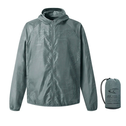 Waterproof Rain Jacket – Unisex Packable Hooded Outdoor Jacket for Camping, Fishing & Hiking