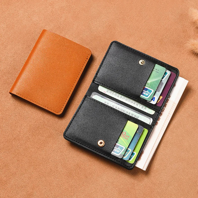 Slim Bifold Card Wallet with Driver's License Window