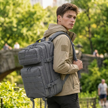 45L Tactical MOLLE Backpack – Large Capacity Travel & Outdoor Pack