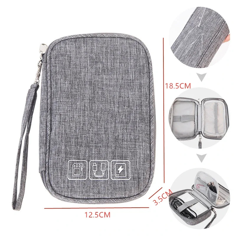 Electronic Organizer Bag – Waterproof Cable & Charger Storage Pouch