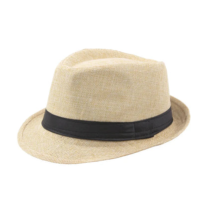 Fedora Sun Hat – Wide Brim Panama Jazz Cap for Men & Women