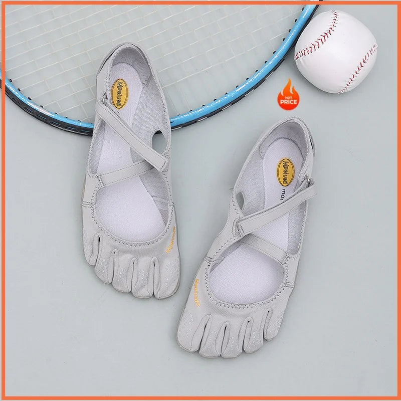 Five Toe Barefoot Shoes Women Minimalist Flats with Ankle Strap