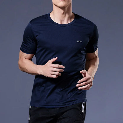 Men's Quick-Dry Running T-Shirt – Lightweight Athletic Sports Tee