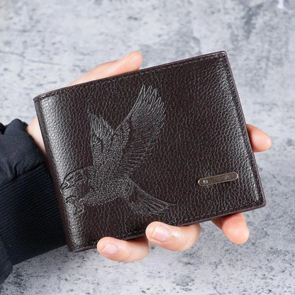 RFID Blocking Men's Slim Bifold Wallet – PU Leather
