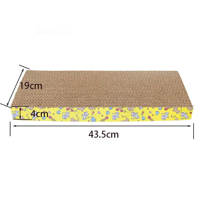 Cat Scratcher Lounge Board – Corrugated Cardboard Scratch Pad