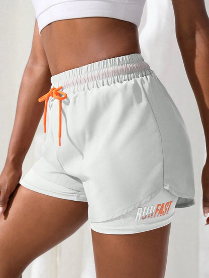 Women's 2-in-1 Running Shorts – High Waist Yoga Workout Shorts