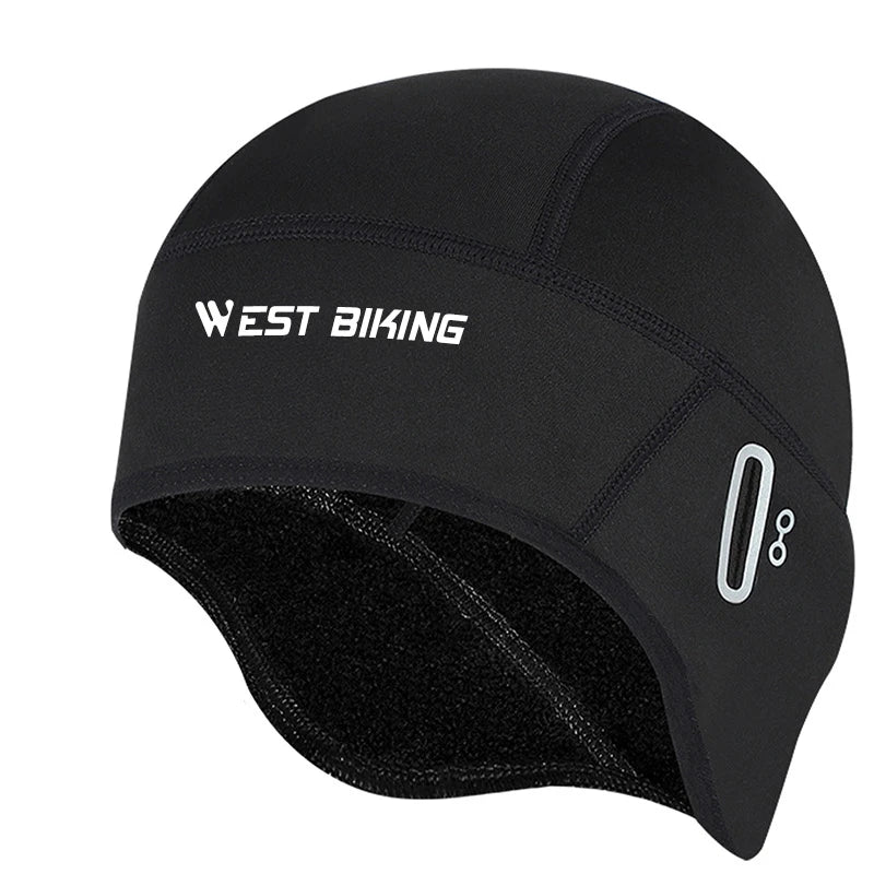Winter Cycling Cap – Windproof Thermal Fleece Beanie with Ear Protection