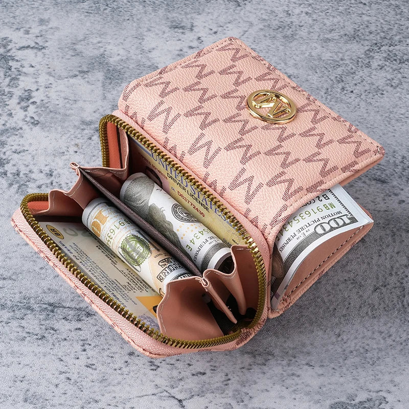 Women's Short PU Leather Wallet – Luxury Coin Purse