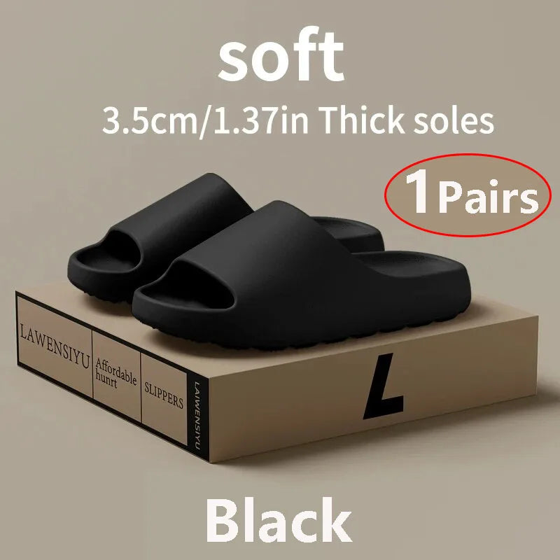 EVA Cloud Slippers – Thick Sole Non-Slip Slides for Men & Women