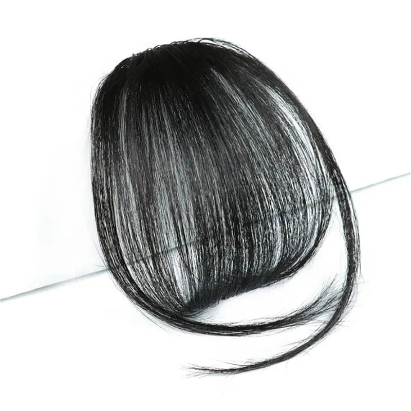 Clip-In Air Bangs Hair Extension – Synthetic Wispy Fringe Hairpiece for Women
