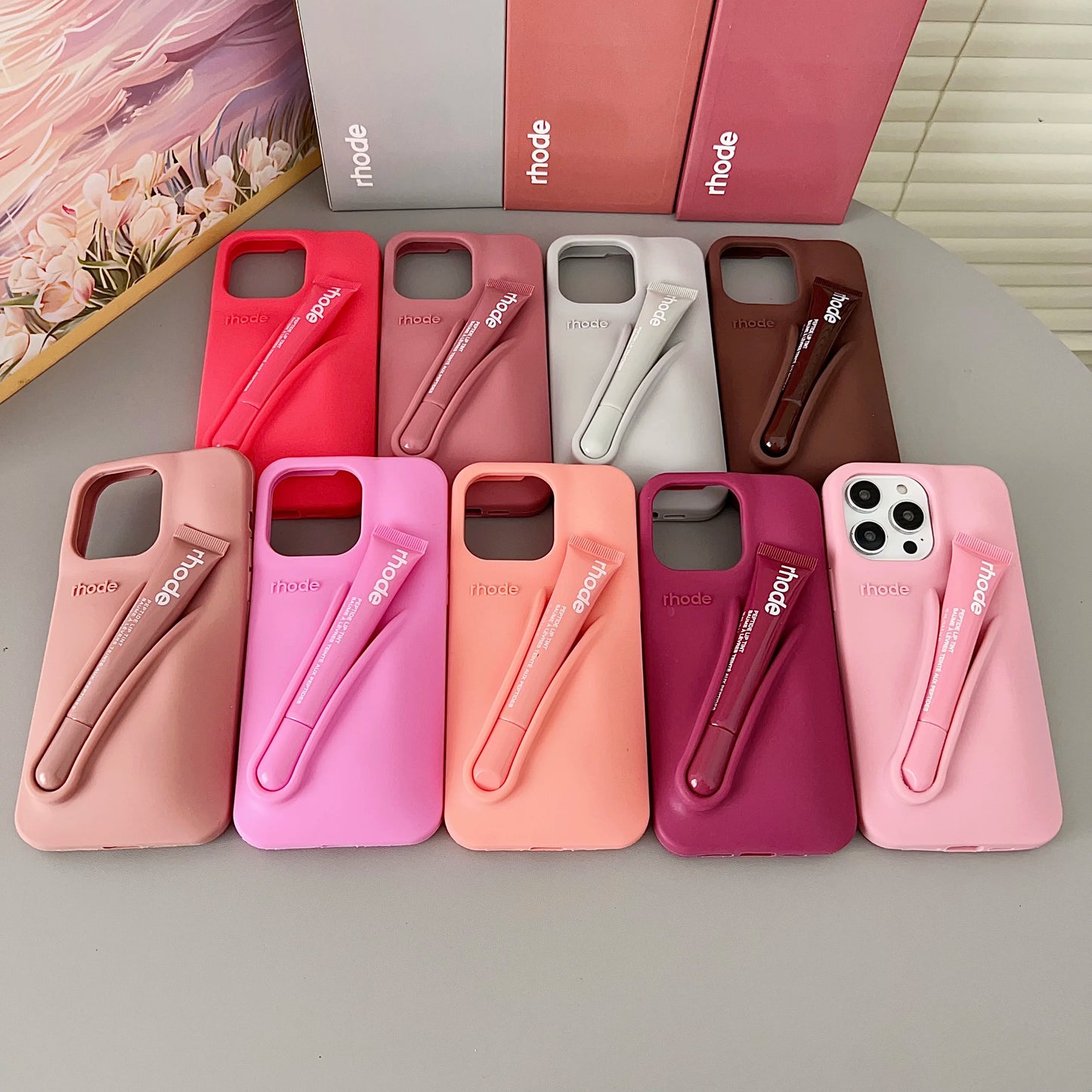 Autumn Ribbon Toast Raspberry Espresso Vanilla Lip Gloss Case Iphone 17 16e 16 12 13 14 15 11 Pro