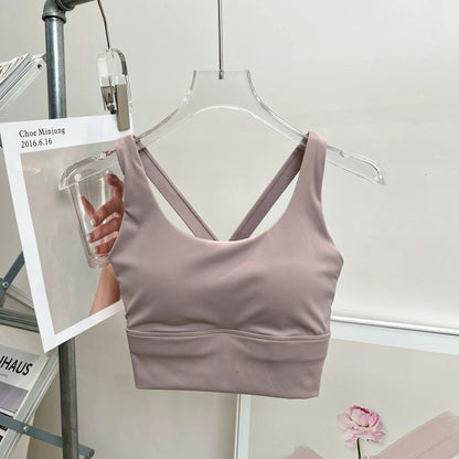 High-Impact Sports Bra – Shockproof Fitness Bra with Built-In Cup