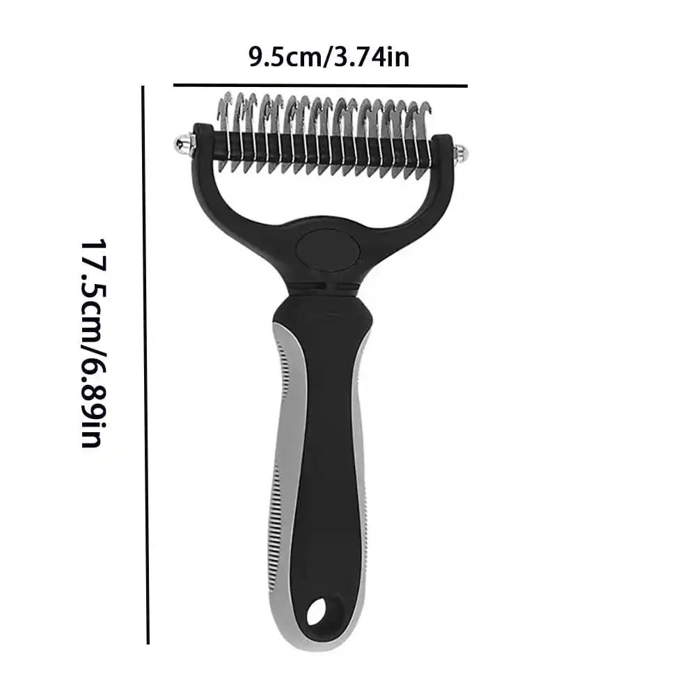 Double-Sided Pet Dematting Comb - Dog & Cat Grooming Brush