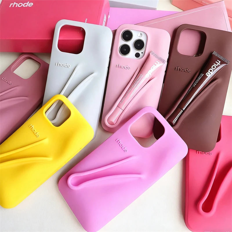 Makeup Brand Lemontini Dopamine Lip Gloss Case Iphone 15 16 17 Promax 12 13 14 Air Pro Max Plus