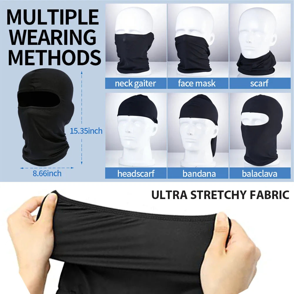 Full Face Balaclava Ski Mask with Neck Gaiter – Unisex