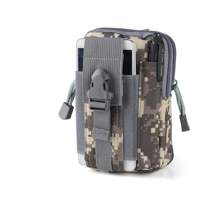 Tactical Molle Waist Bag Phone Pouch Belt Fanny Pack