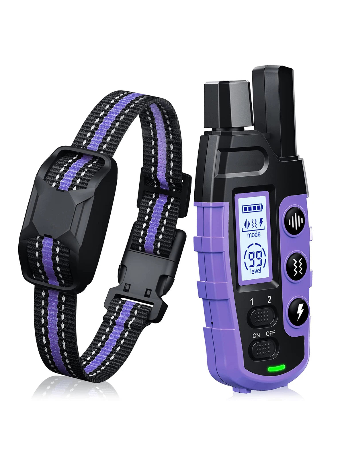 Electric Dog Training Collar – 3300ft Remote, Waterproof, for 5–120 lbs Dogs