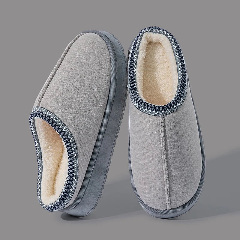 Women S Plush Slippers Winter Warm House Shoes Thick Eva Sole Indoor Outdoor Use Cozy Non-Slip