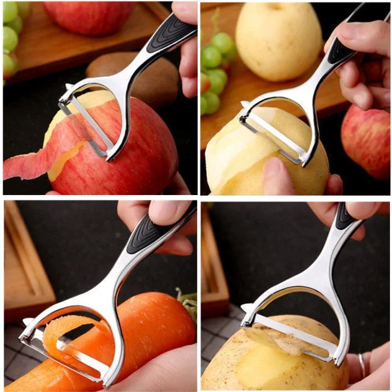 1pc Stainless Steel Vegetable Peeler Potato Multi-Function Carrot Grater Fruit Tools Kitchen