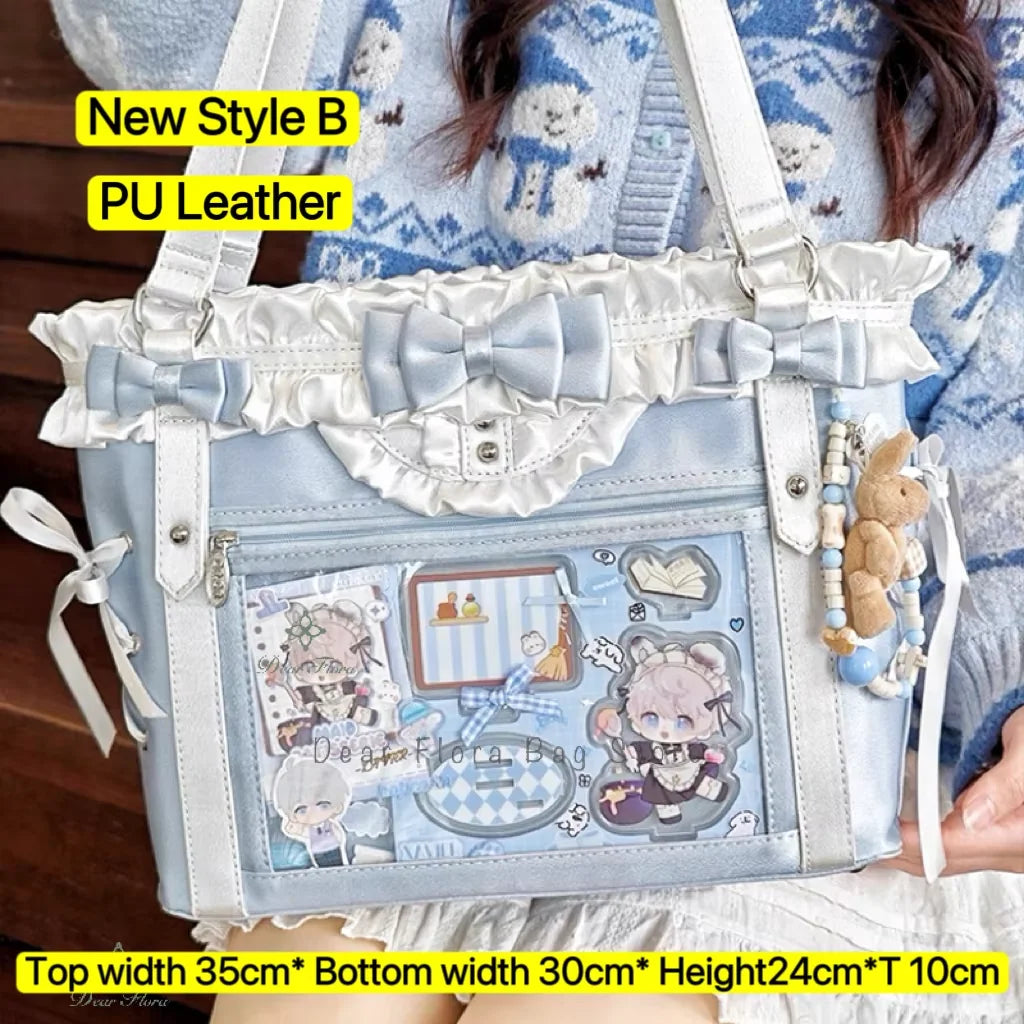 Ita Bag Transparent Window Tote – Y2K Kawaii Crossbody Shoulder Bag