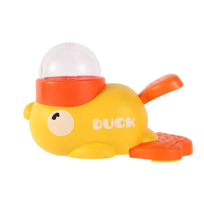 Yellow Duck Slow Feeder Toy for Dogs & Cats